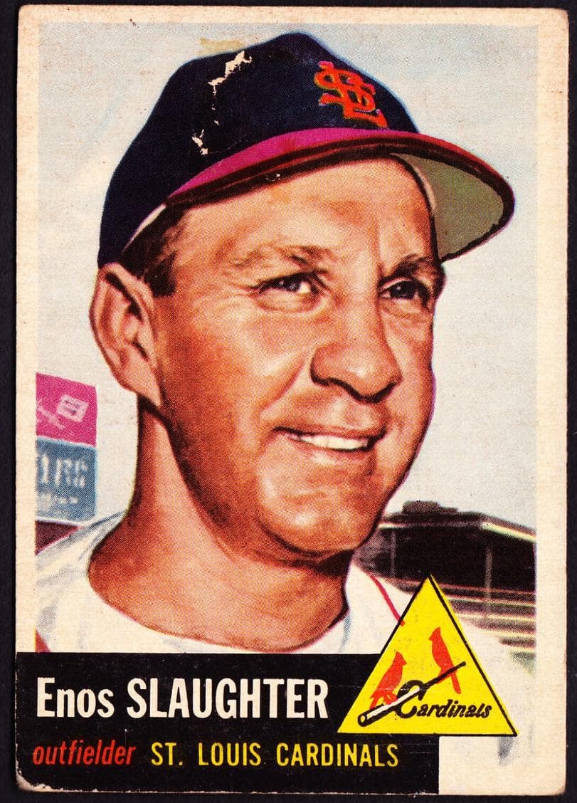 Enos Slaughter 1953 topps Topps