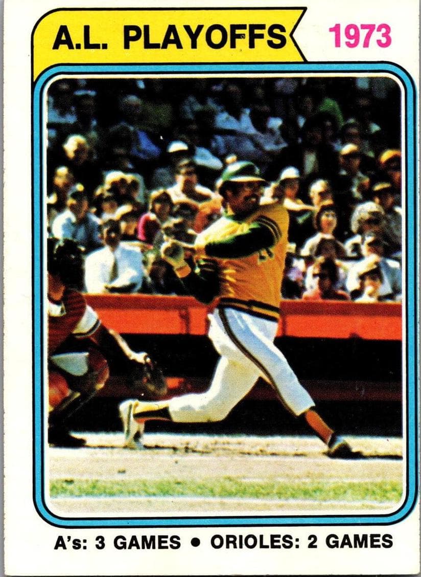 1973 A.L. Playoffs 1974 topps Topps
