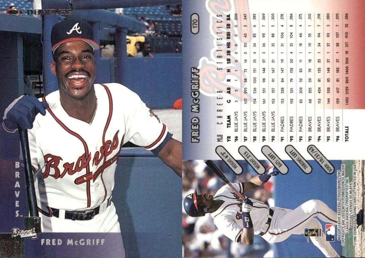 Fred McGriff 1997 panini Donruss