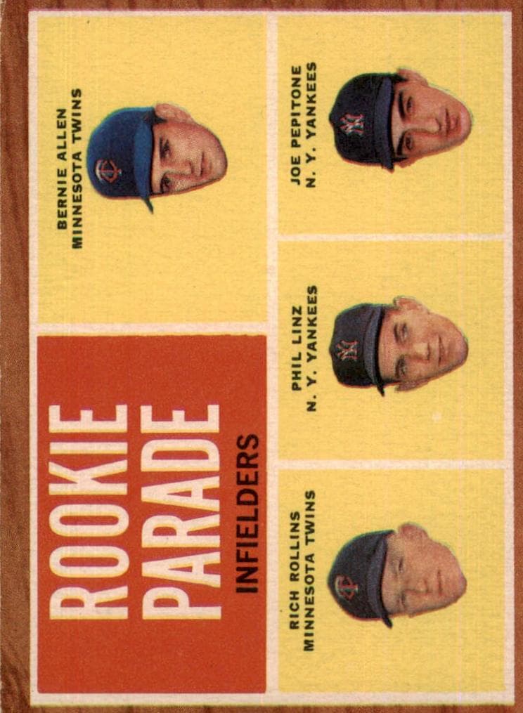 Rookie Parade Infielders (Bernie Allen / Rich Rollins / Phil Linz / Joe Pepitone) #596