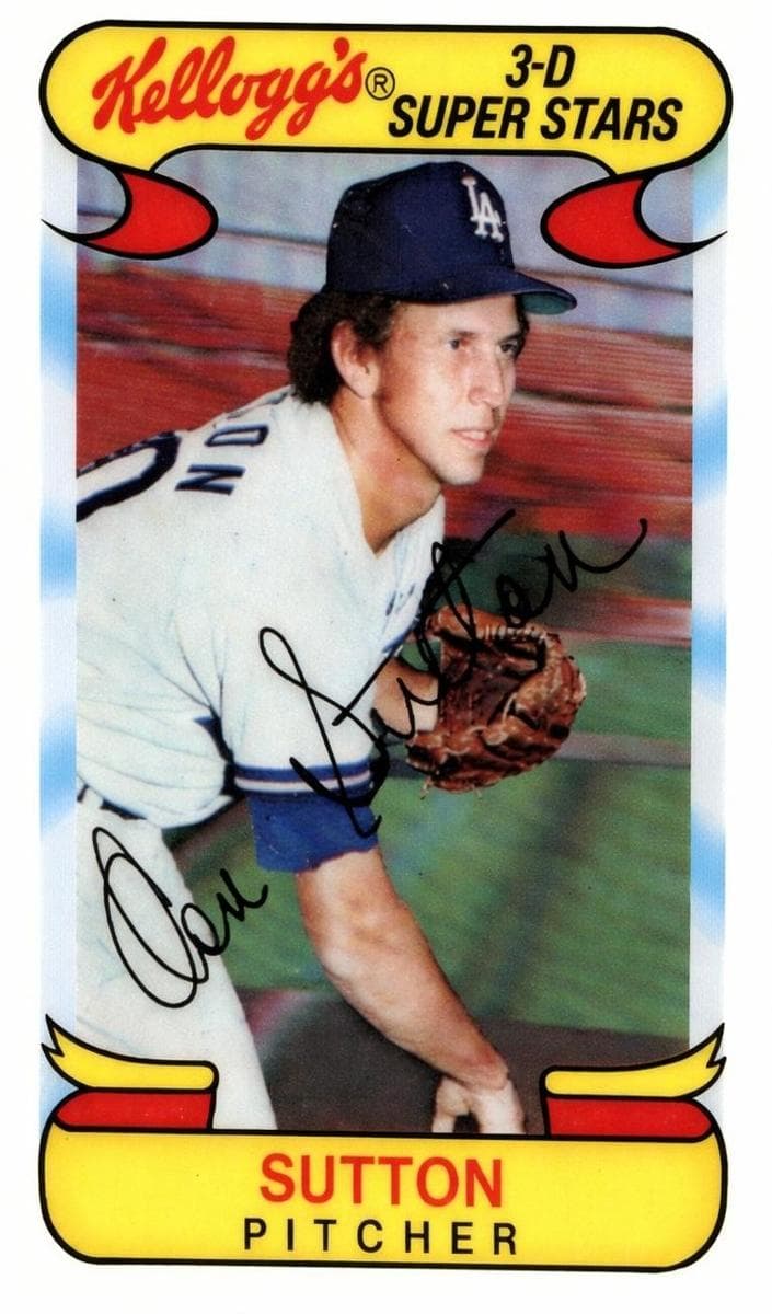 Don Sutton 1978 unknown Kellogg's 3-d Super Stars