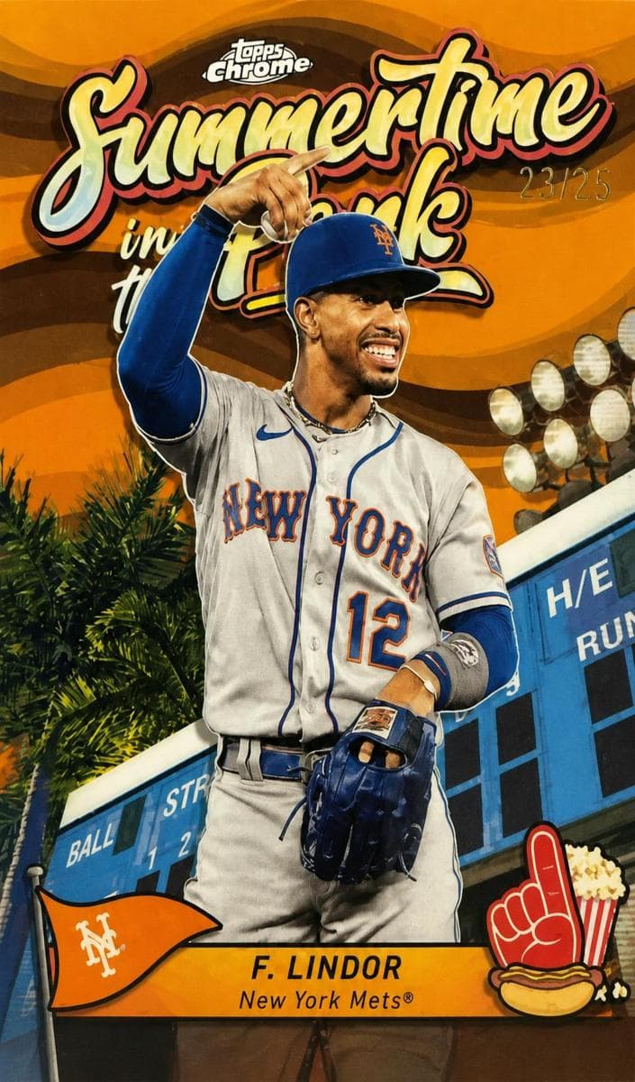 Francisco Lindor 2024 topps Topps Chrome