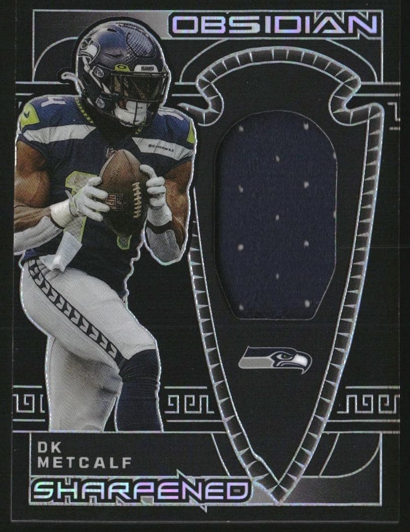 DK Metcalf 2023 panini Obsidian Sharpened Swatches