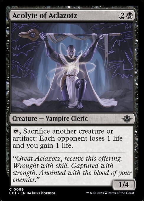 Acolyte of Aclazotz 2023 Magic: The Gathering