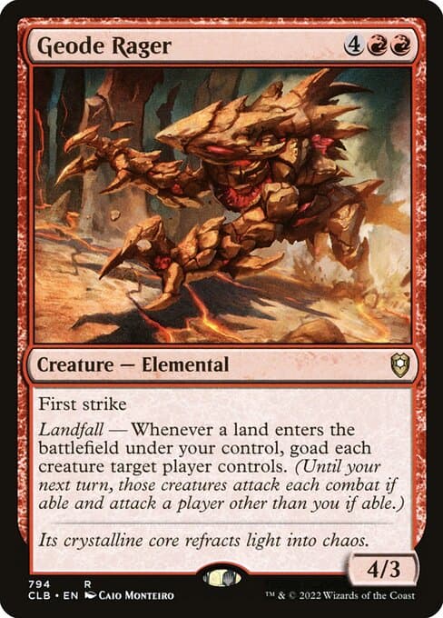 Geode Rager 2022 Magic: The Gathering Starter Commander Decks