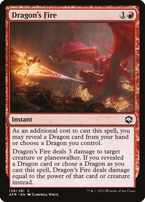 Dragon's Fire 2021 Magic: The Gathering Adventures in the Forgotten Realms