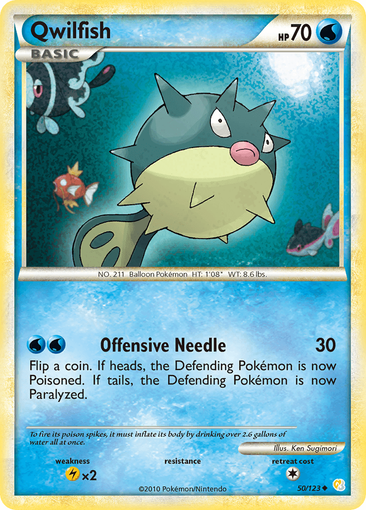 Qwilfish 2010 Pokemon HeartGold & SoulSilver