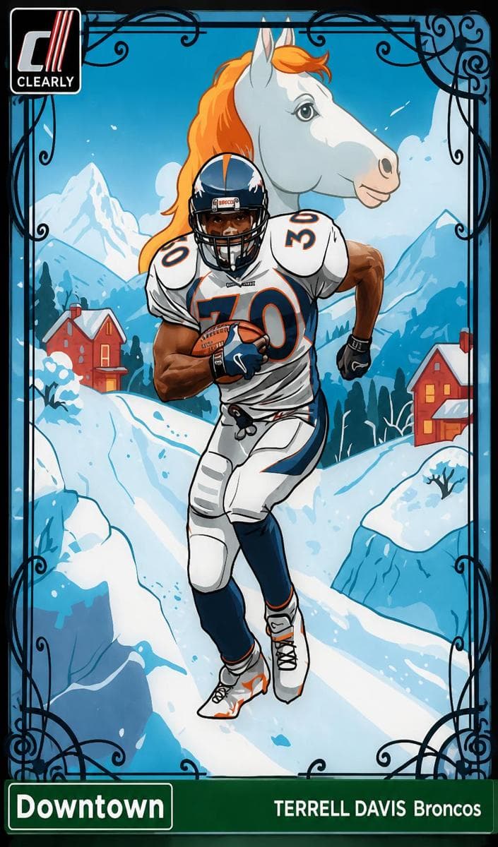 Terrell Davis 2024 panini Clearly Donruss