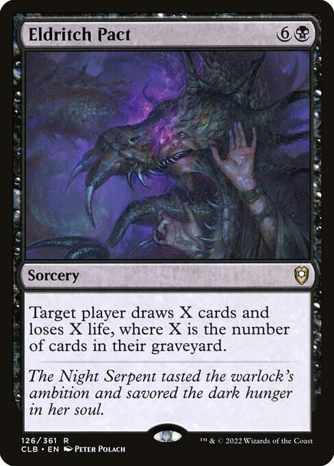 Eldritch Pact 2022 Magic: The Gathering Commander Legends: Battle for Baldur's Gate