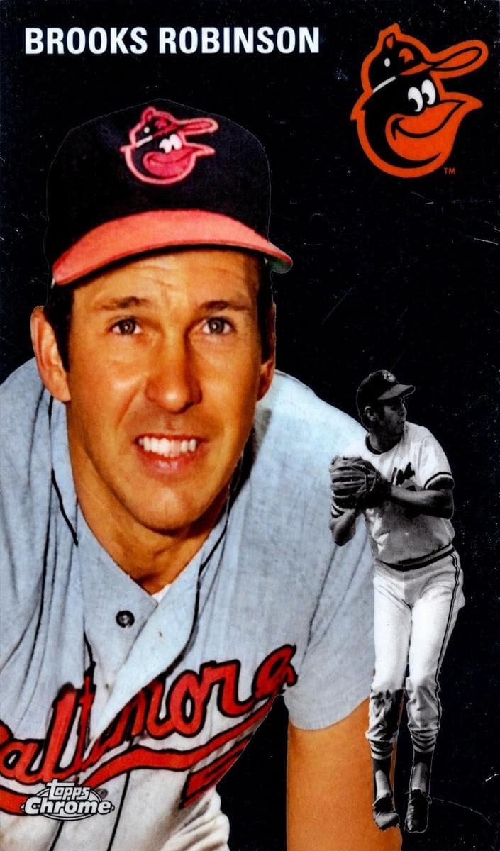 Brooks Robinson 2023 topps Topps Chrome Platinum Anniversary