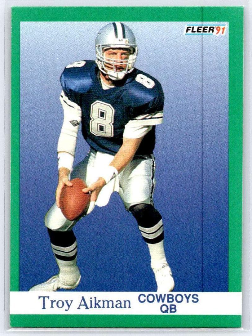 Troy Aikman 1991 fleer