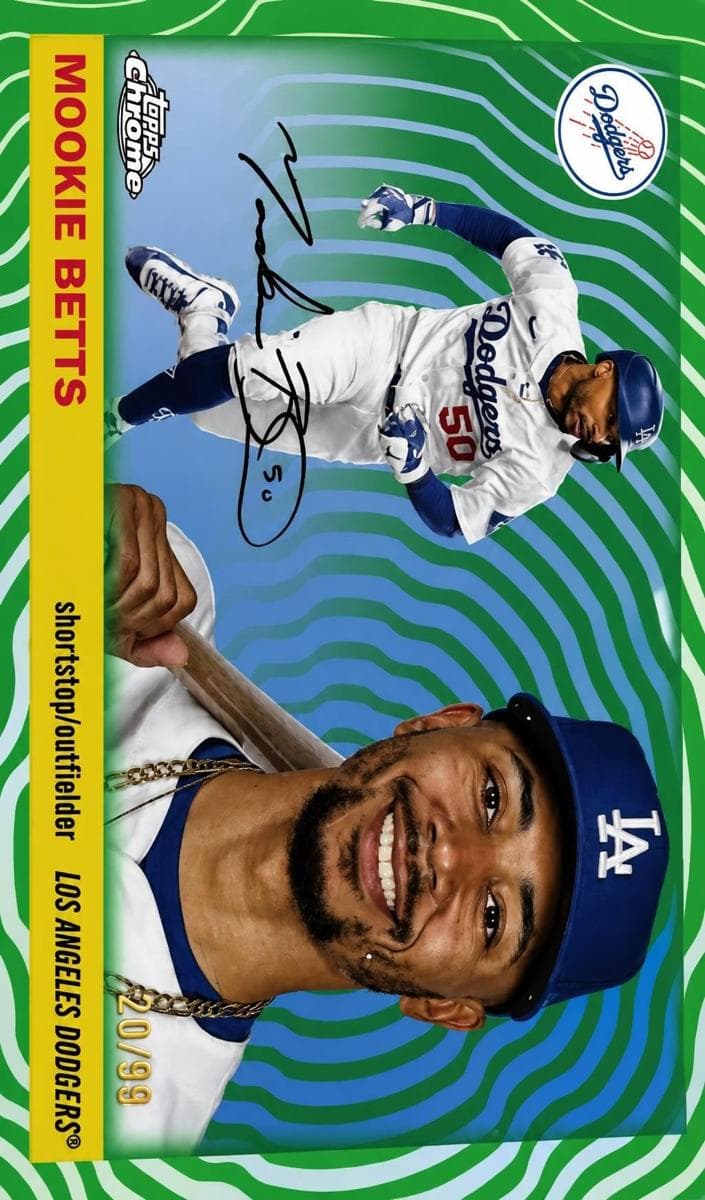 Mookie Betts 2025 topps Topps Chrome Platinum
