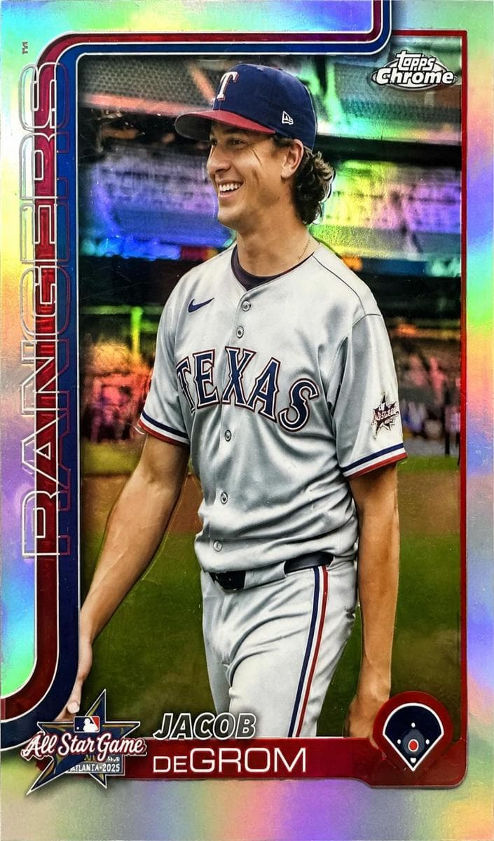 Jacob deGrom 2025 topps Topps Chrome Update