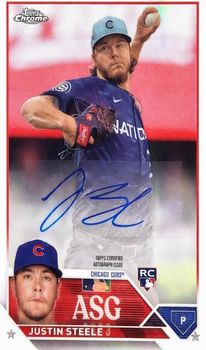 Justin Steele 2023 topps Topps Chrome Update
