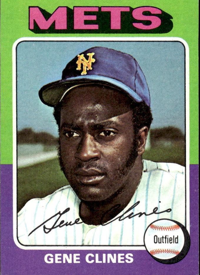 Gene Clines 1975 topps Topps