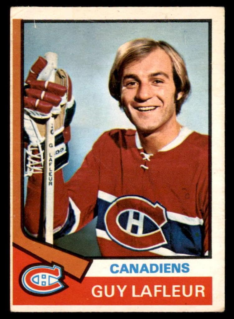 Guy Lafleur 1974 topps O-Pee-Chee