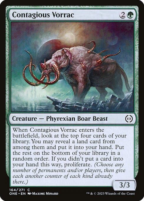 Contagious Vorrac 2023 Magic: The Gathering Phyrexia: All Will Be One