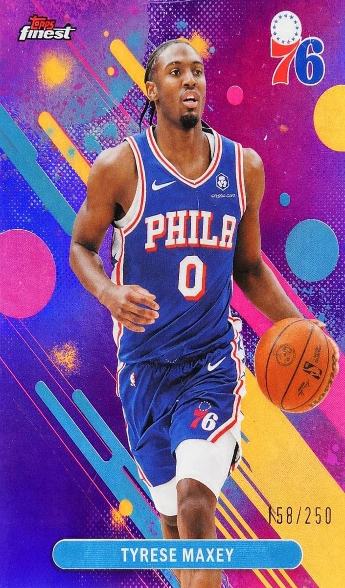 Tyrese Maxey 2025 topps Topps Finest