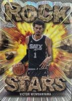 Victor Wembanyama 2025 topps Topps Chrome Rock Stars