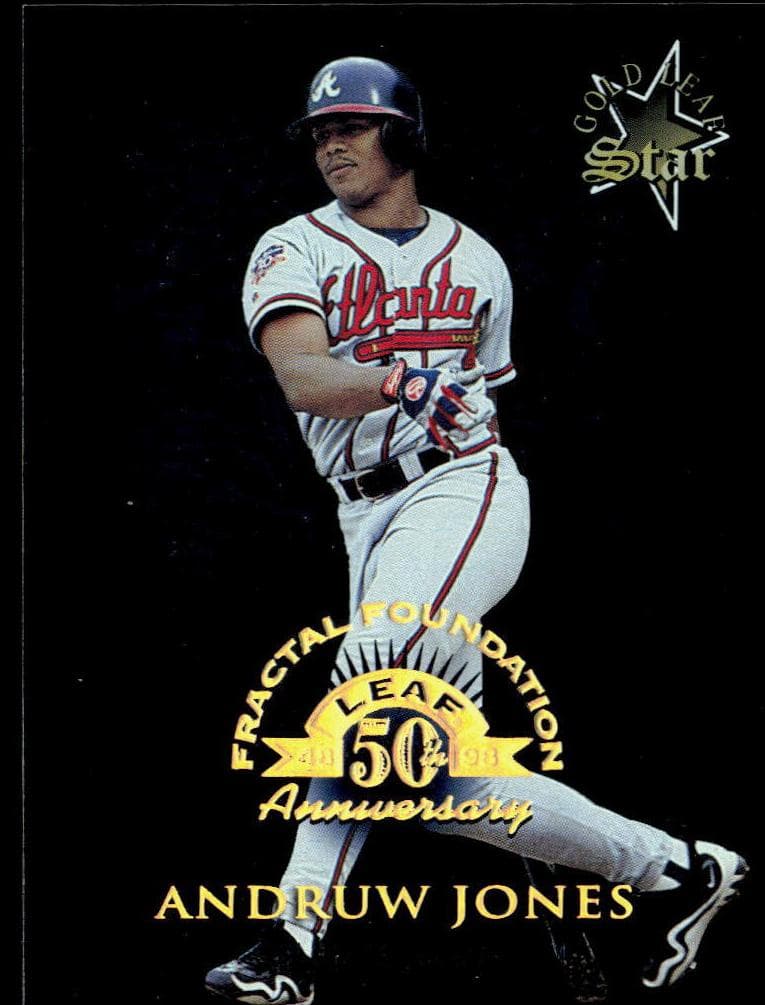 Andruw Jones 1998 leaf Leaf