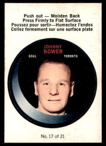 Johnny Bower 1968 topps O-Pee-Chee