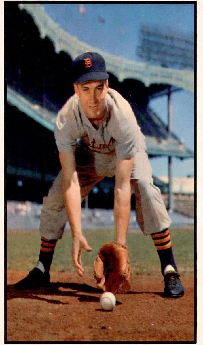 Fred Hatfield 1953 bowman Bowman Color