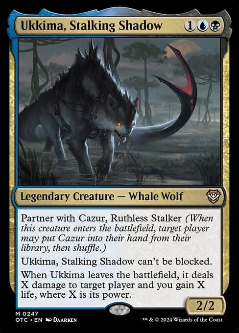Ukkima, Stalking Shadow 2024 Magic: The Gathering Outlaws of Thunder Junction Commander