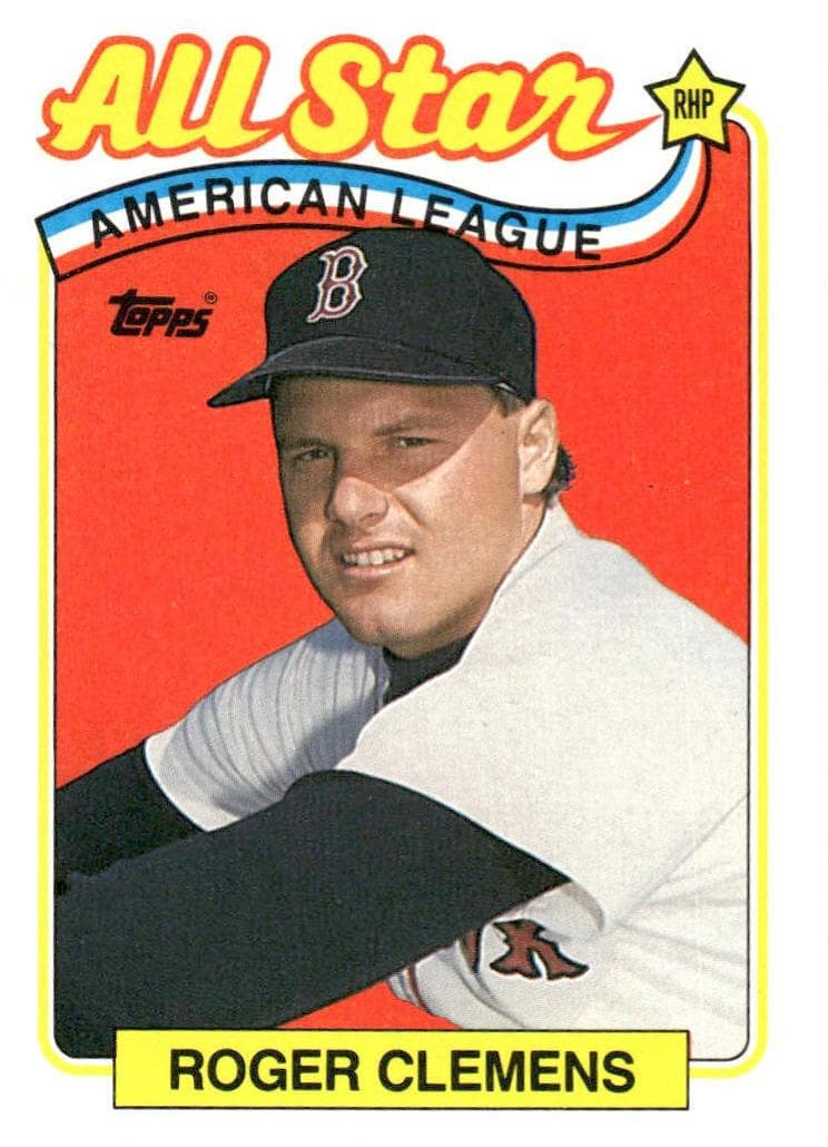 Roger Clemens 1989 topps All-star