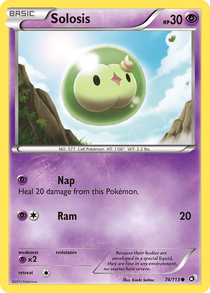 Solosis 2013 Pokemon Legendary Treasures