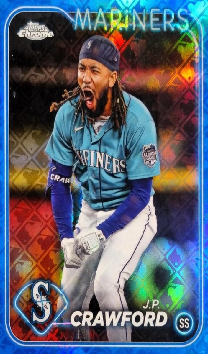 J.P. Crawford 2024 topps Topps Chrome Logofractor Edition