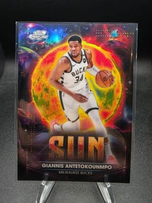 Giannis Antetokounmpo 2025 topps Topps Cosmic Chrome