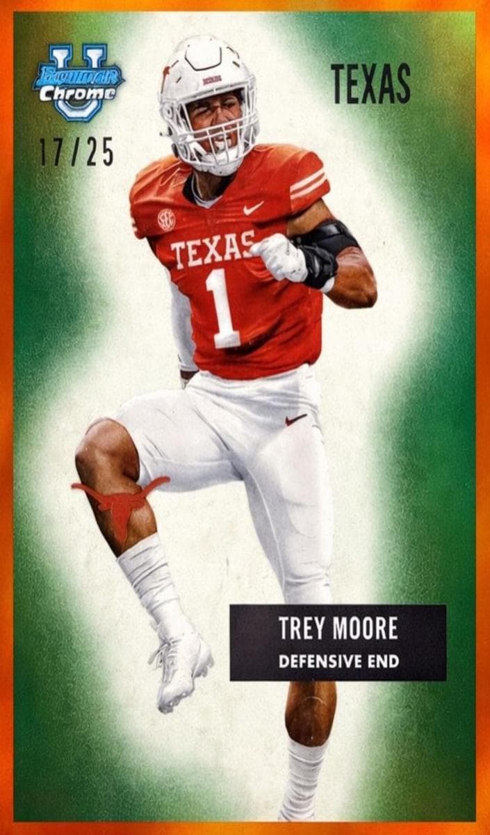 Trey Moore trading card
