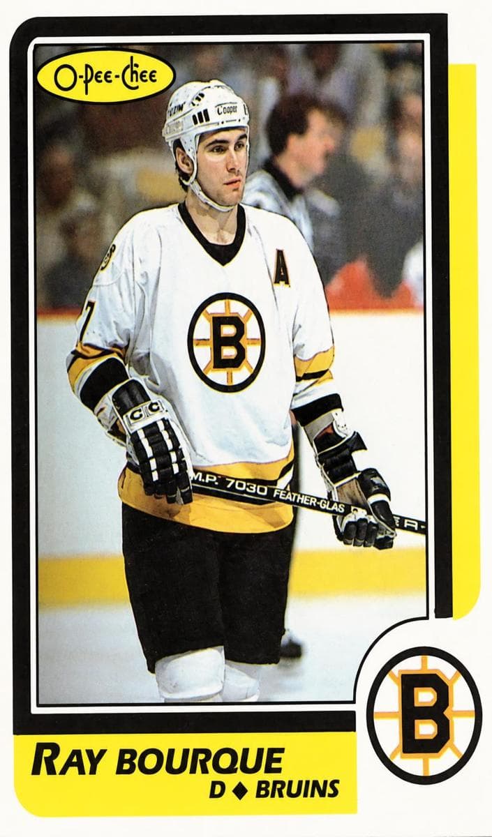 Ray Bourque 1986 topps O-Pee-Chee