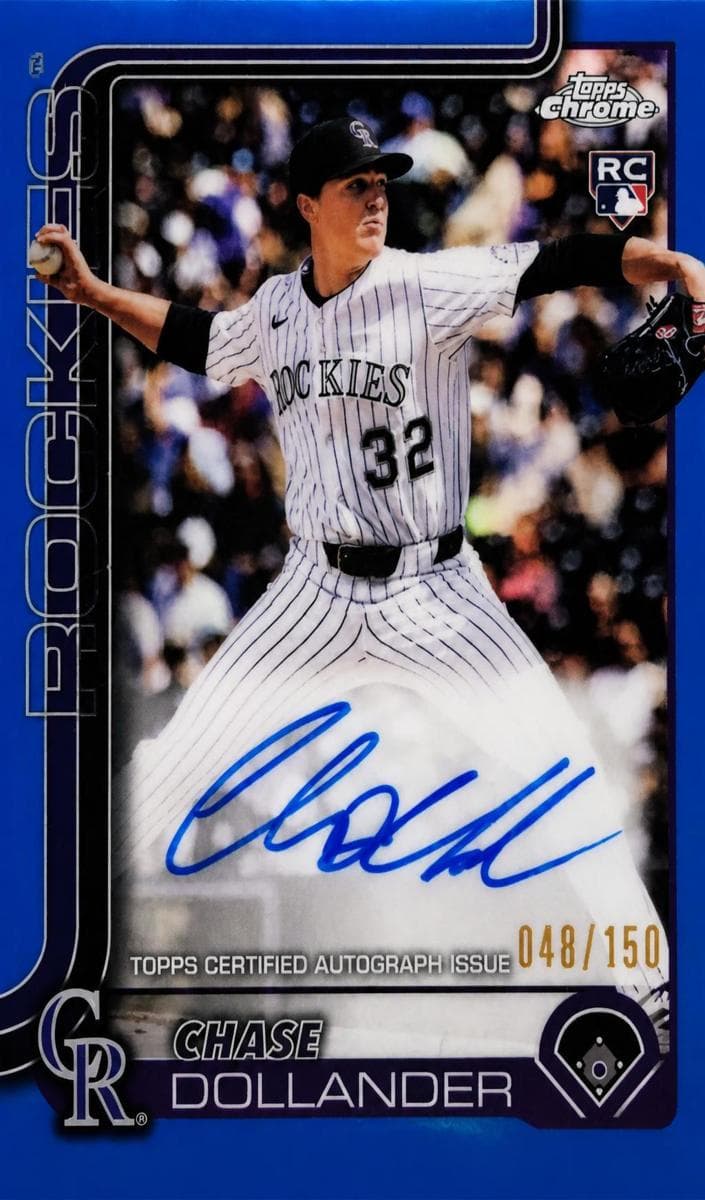 Chase Dollander 2025 topps Topps Chrome Update