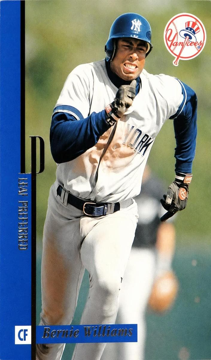 Bernie Williams 1996 leaf Leaf Preferred