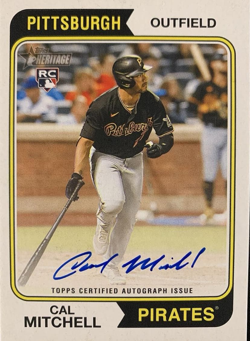 Cal Mitchell 2023 topps Topps Heritage