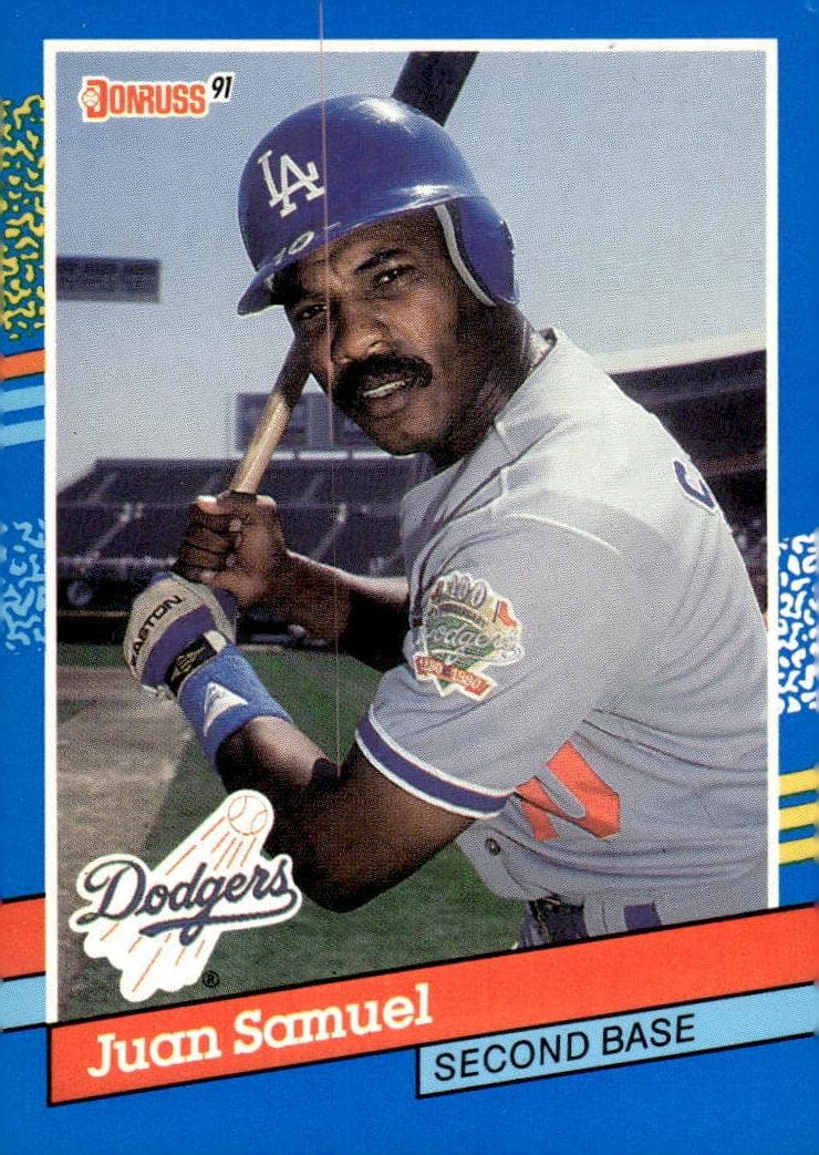Juan Samuel 1991 panini