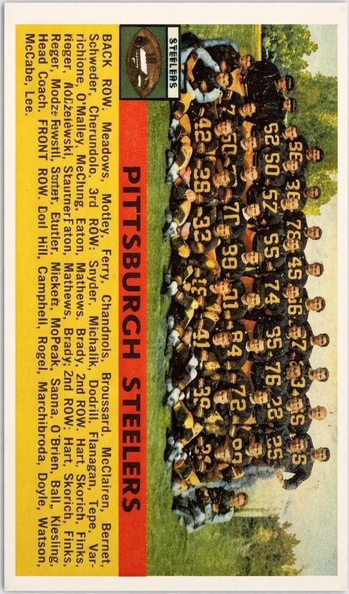 Pittsburgh Steelers 1956 topps Topps