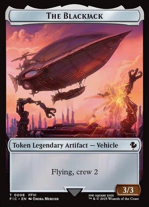 The Blackjack 2025 Magic: The Gathering Final Fantasy Commander Token