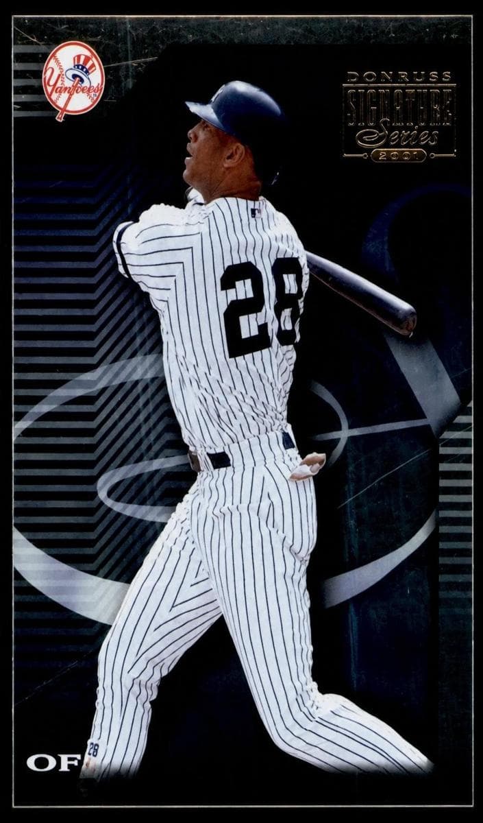 David Justice 2001 panini Donruss Signature