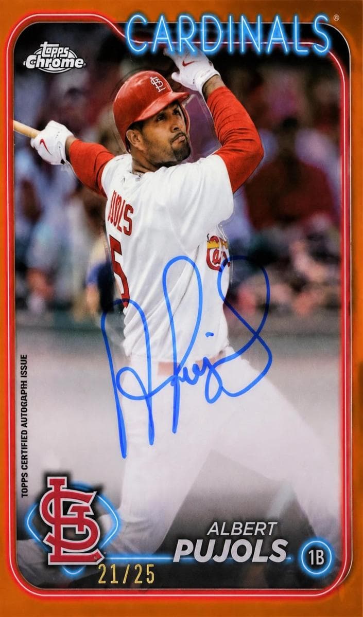 Albert Pujols 2024 topps Topps Chrome