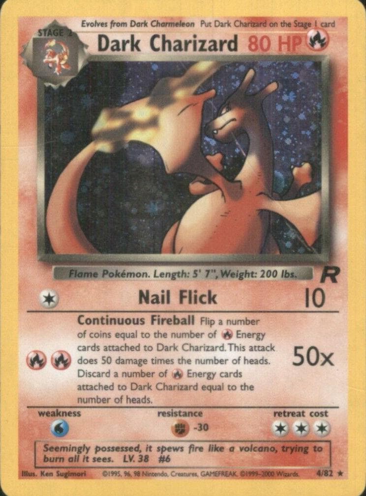 Dark Charizard trading card