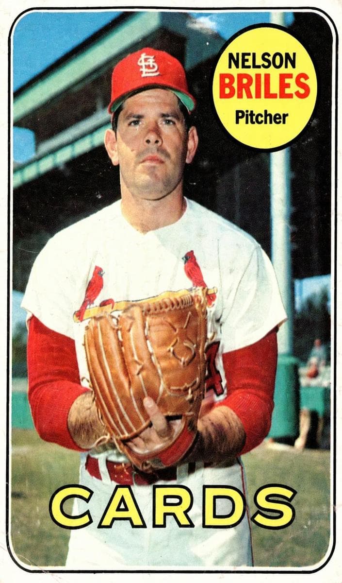 Nelson Briles 1969 topps O-Pee-Chee