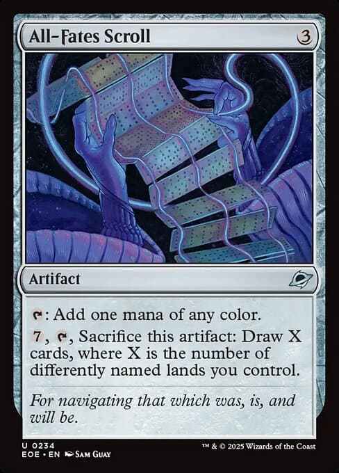 All-Fates Scroll 2025 Magic: The Gathering Edge of Eternities