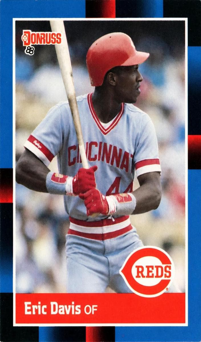 Eric Davis 1988 panini Donruss