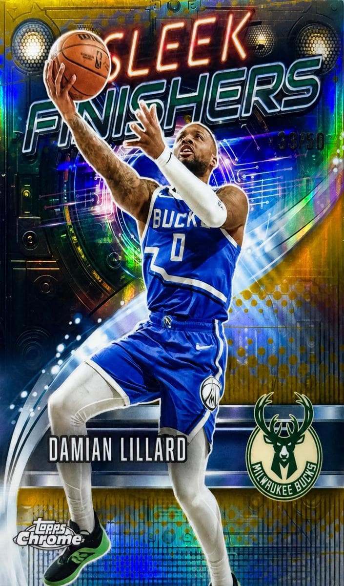 Damian Lillard 2025 topps Topps Chrome