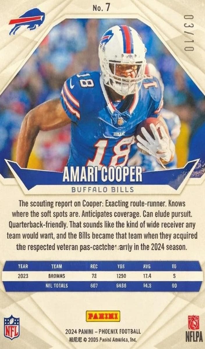 Amari Cooper 2024 panini Panini Certified