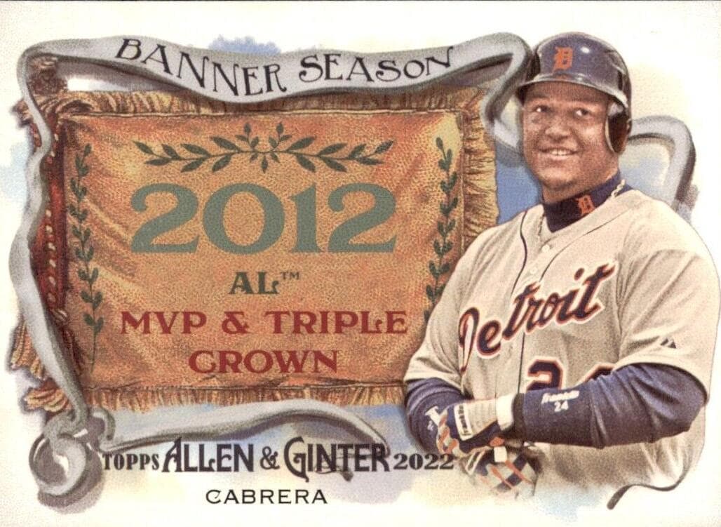 Miguel Cabrera 2022 topps Topps Allen & Ginter