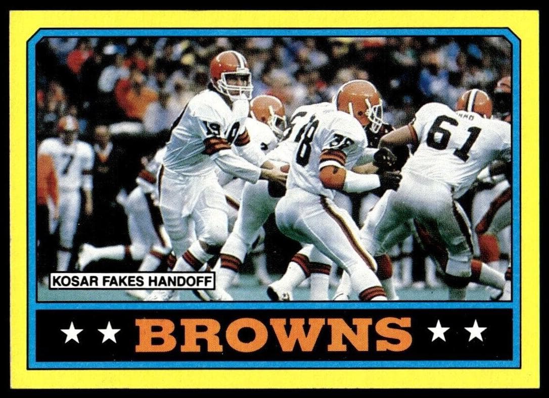 Browns Team Leaders 1986 topps Topps