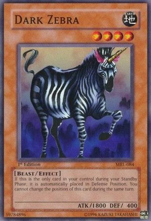 Dark Zebra 2002 Yu-Gi-Oh! Magic Ruler 1st Edition